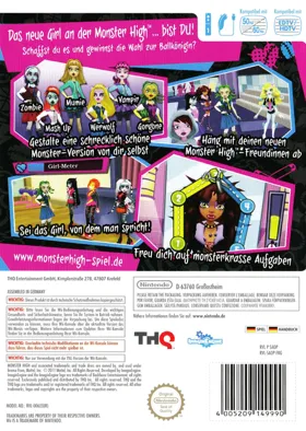 Monster High - Ghoul Spirit box cover back